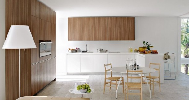Modern design of kitchen 