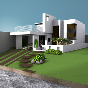 3d model residential building