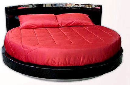Beautiful Red Round Bed 