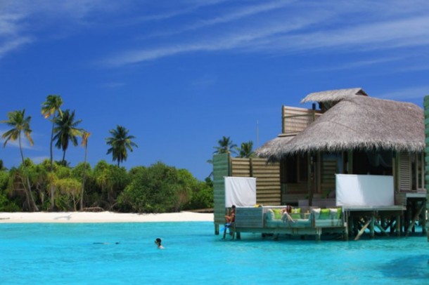 Turquoise water maldives resort