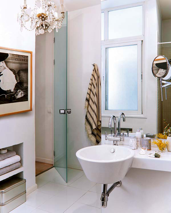Bathroom design at modern Apartment Interior Design ideas Madrid