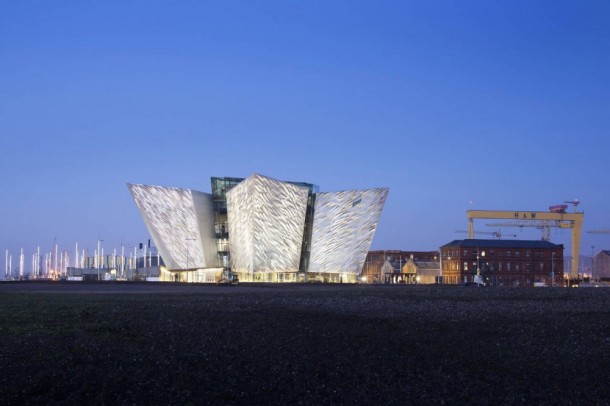 Titanic Belfast by Todd Architects night view