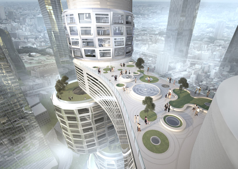 Bridge of Velo Towers By Asymptote Architecture