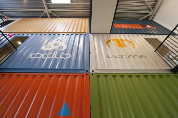 Wall of Containers